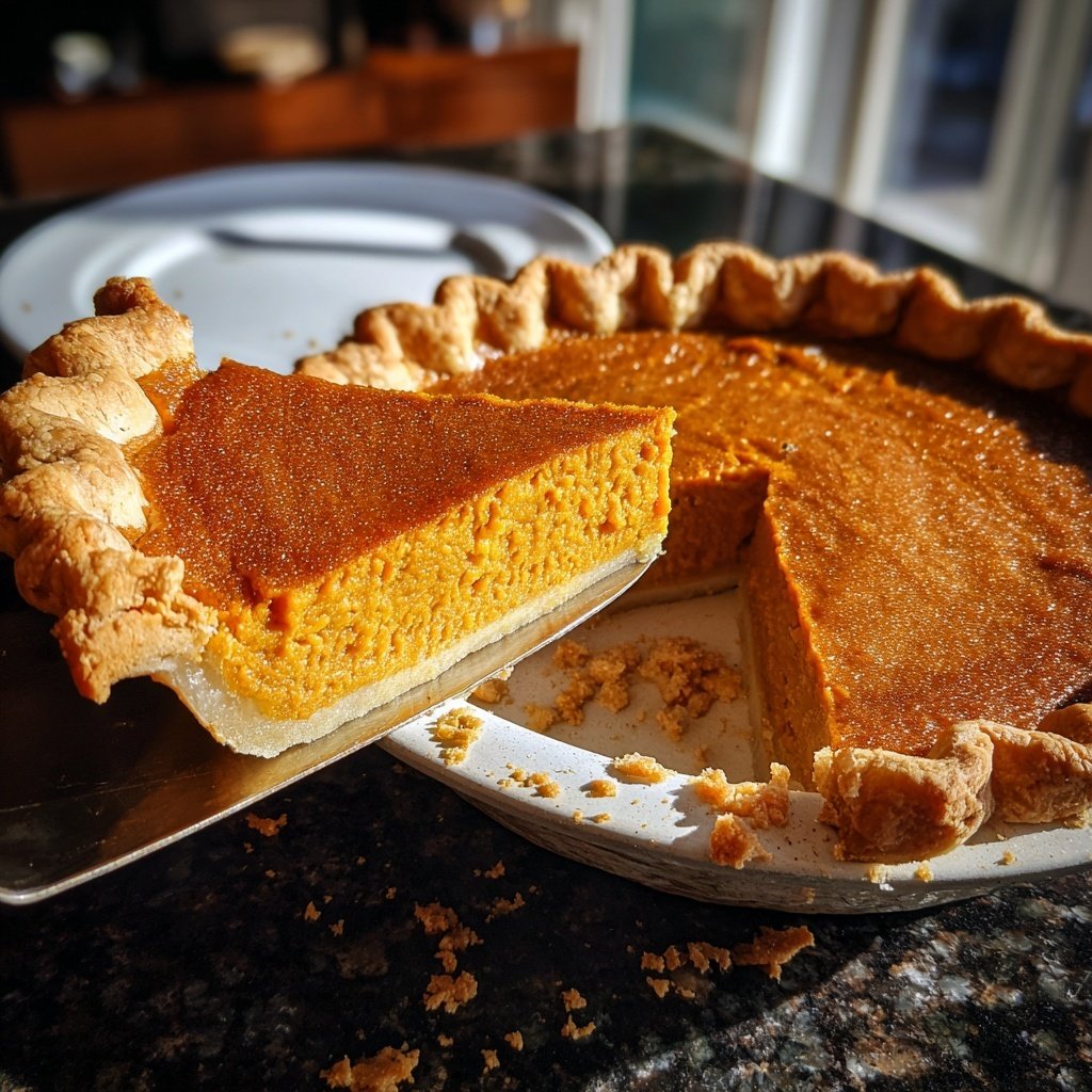 Festive Spiced Pumpkin Pie
