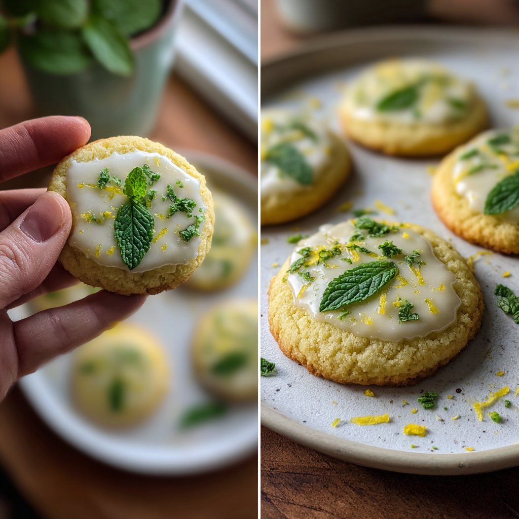 Mint and Lemon Sugar Cookies