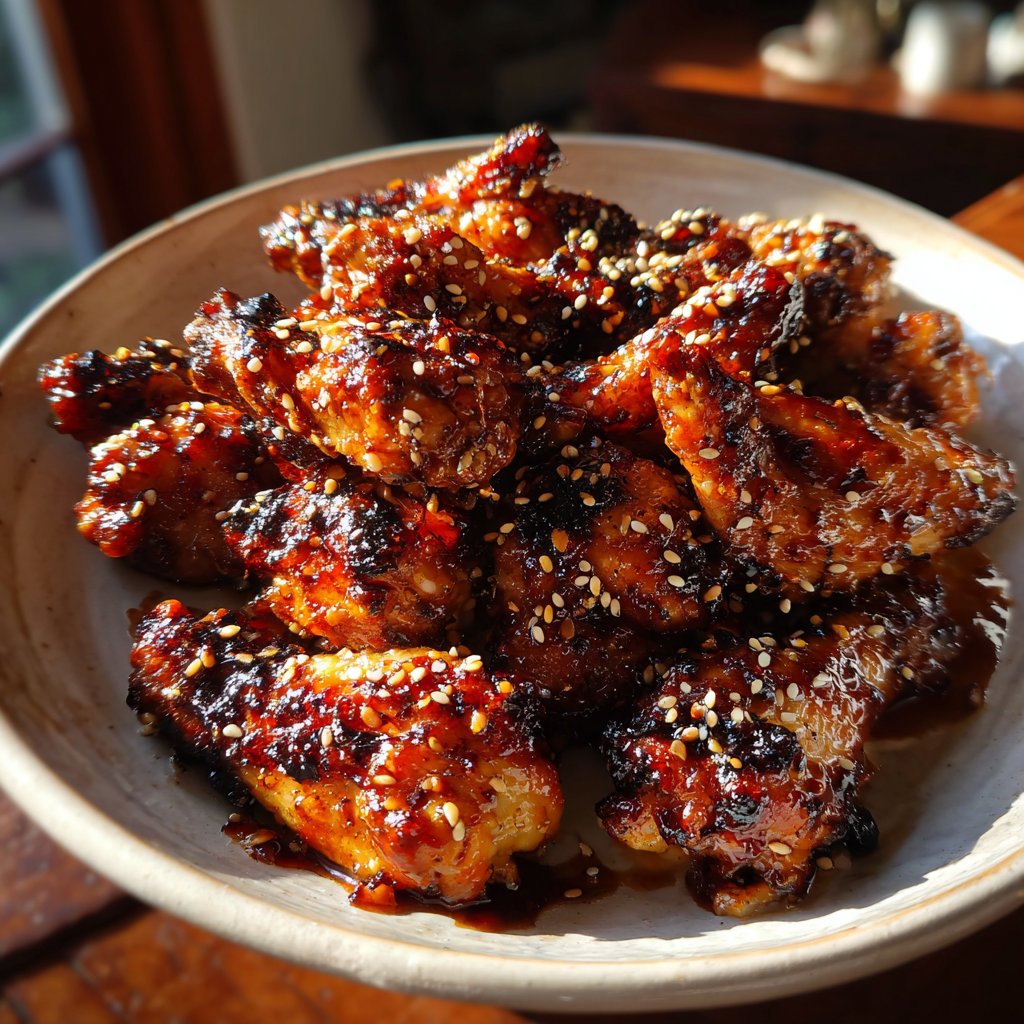 Sticky Sesame Chicken Drumettes