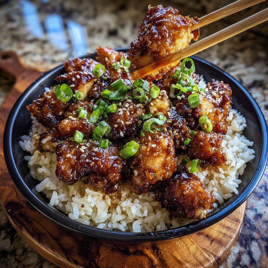 Terriaki Chicken and Rice Bowl